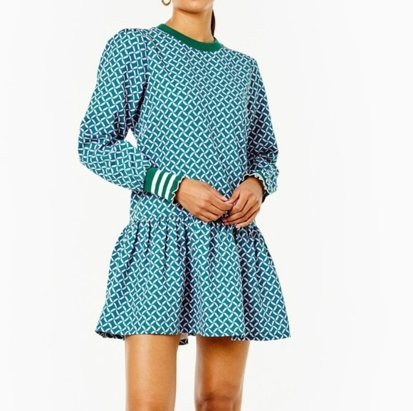 Addison Bay Womens Crew Neck Long Sleeve Back Zipper Closure Mini Dress Size XL. - Picture 2 of 14